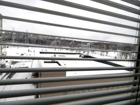 Blinds on the window Stock Photos