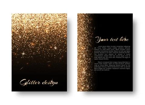 Bling background with glittering lights Stock Illustration