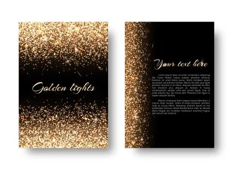 Bling background with glowing lights Illustrazione stock