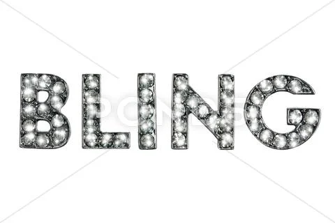 Bling on white Stock Photos