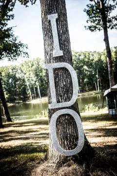 Blinged out I Do Wedding Sign Stock Photos