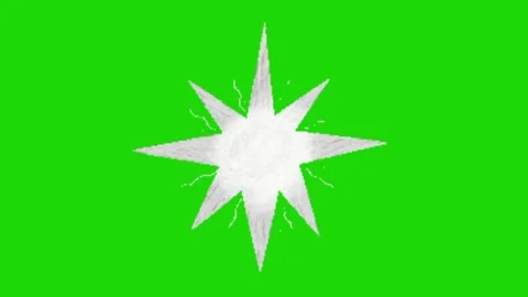 Blink animation on green background Vídeo Stock 329833816