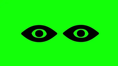 Blink Eye animation (Chroma key) Stock Footage 296291305