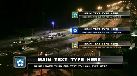 Blink Lower Third Catálogo de After Effects