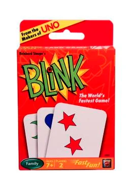 Blink playing cards 库存照片