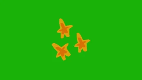 Blink star animation on green screen 库存影片 334418090