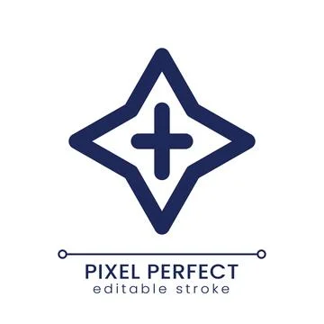 Blink transition pixel perfect linear ui icon Ilustración de archivo