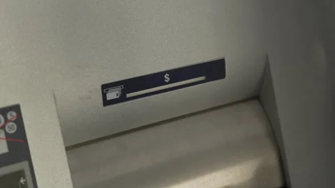 Blinking ATM Cash Dispenser Indicator Video stock 323780360