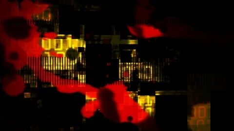 Blinking blood grunge Stock Footage 95113253