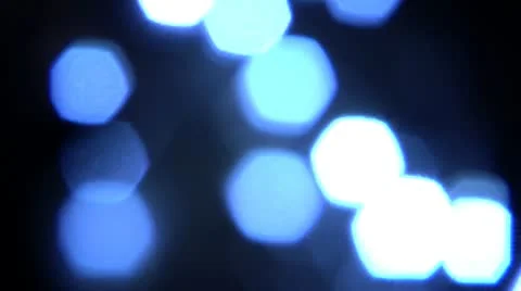 Blinking blu ligts, defocused. Video stock 10048150