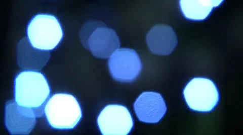 Blinking blu ligts, defocused. Stock Footage 10054761