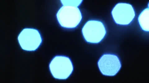 Blinking blu ligts, defocused. Video stock 10056450