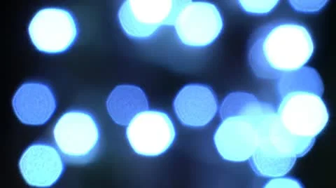Blinking blu ligts, defocused. Stock Footage 10061235