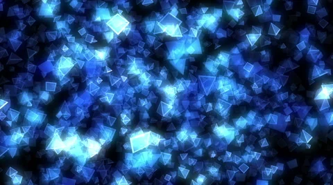 Blinking blue pyramids Stock Footage 58394907