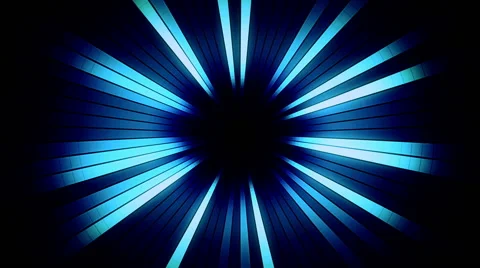 Blinking Blue Squares in the Form of a Tunnel 3 Stock Footage 47277701