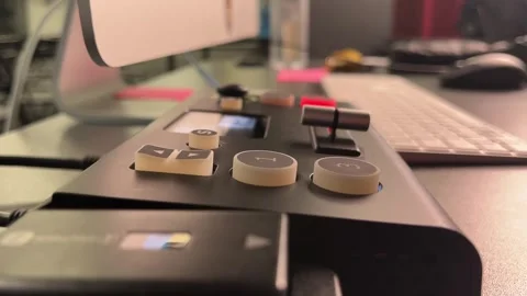 Blinking Camera Switch Button Close-Up Stock Footage 310139093