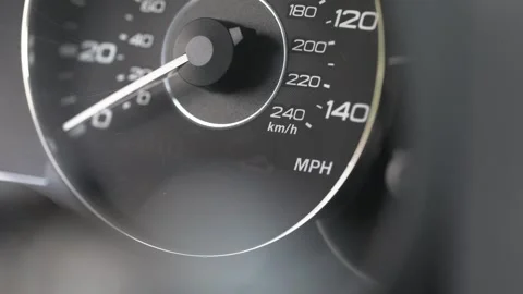Blinking Car Key Security Warning Light on Dashboard Stock Footage 335460650