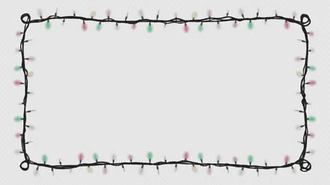 Blinking Christmas light string_Festive frame decoration frame_loop animation Stockbeeldmateriaal 267798102