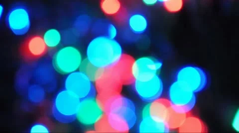 Blinking Christmas Lights Background Stock-Footage 12682629