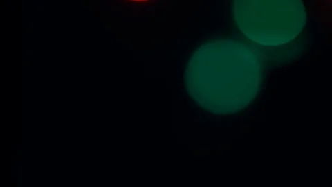 Blinking christmas lights on black background Stock Footage 119930662