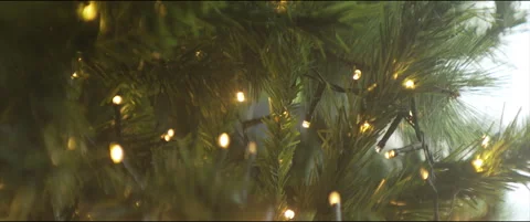 Blinking Christmas lights electric bulbs 4K scope video Stock Footage 322109727