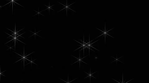 Blinking Christmas stars motion graphics with night background Stock Footage 166025440