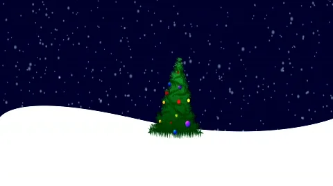 Blinking Christmas tree Stock Footage 515191