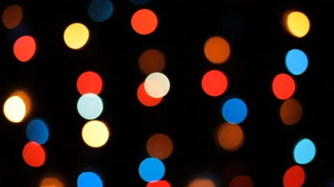Blinking Christmas Tree Lights Twinkling. Winter Holidays Concept.  Video stock 99614466