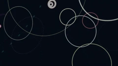 Blinking circles background animation 스톡 동영상 253339496