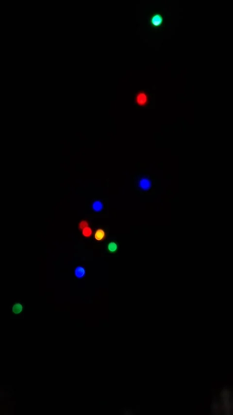 Blinking Colored LED Lights on Dark Background Stock Footage 338044943
