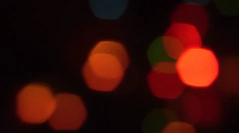 Blinking colored ligts, defocused. Stock Footage 8895680