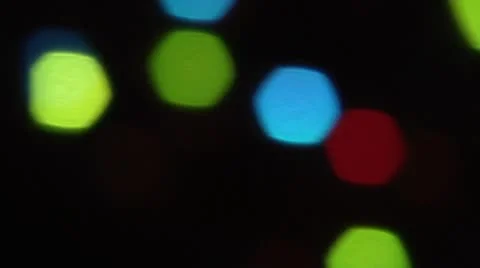 Blinking colored ligts, defocused. Stock Footage 8895695