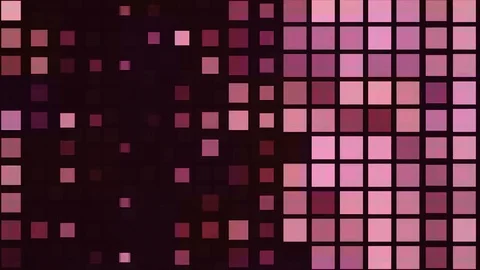 Blinking Dark Cyan Squares in a Grid Stock Footage 102065986