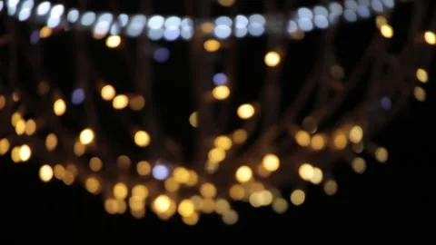 Blinking defocus lights. Stock Footage 247504868