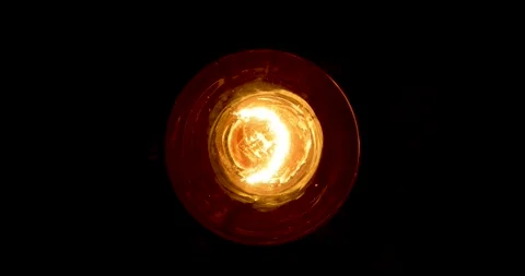 Blinking Electric Lamp Overhead View Stock Footage 289441892