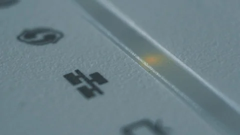 Blinking Ethernet connection light, internet concept, macro shot Stock Footage 110914390