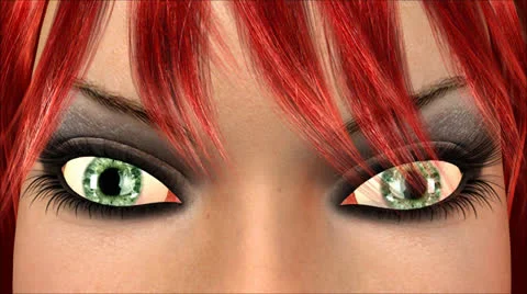 Blinking eye animation Stock Footage 22933194