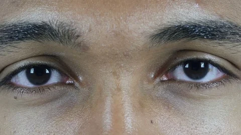 Blinking Eyes of Man Video stock 72006606