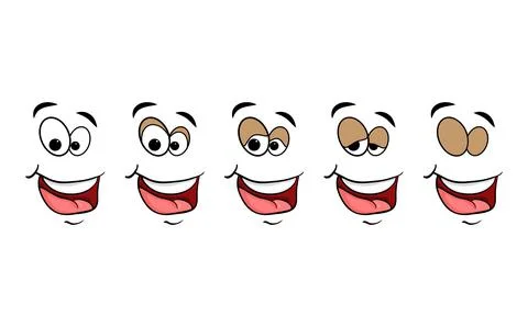 Blinking eyes steps vector preset for character animation design isolated on  Ilustración de archivo