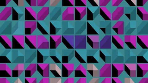 Blinking geometric shapes. Stock Footage 303563916
