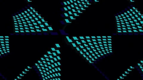 Blinking geometric shapes. Stock Footage 312838089
