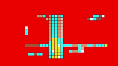 Blinking geometric shapes. 스톡 동영상 330498313