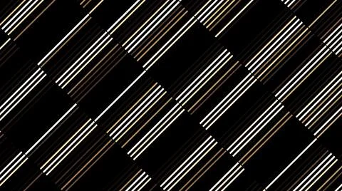 Blinking glitch effect with narrow lines on a black background. Motion. Brown イラスト素材