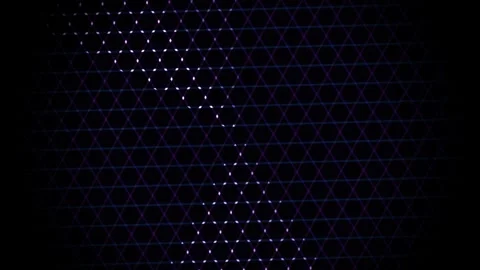 Blinking Glitter Grid Background with Triangular Lattice Design Stock Footage 343386880