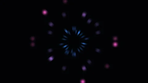 Blinking glitter halo loop creates motion background for Stock Footage 342343733
