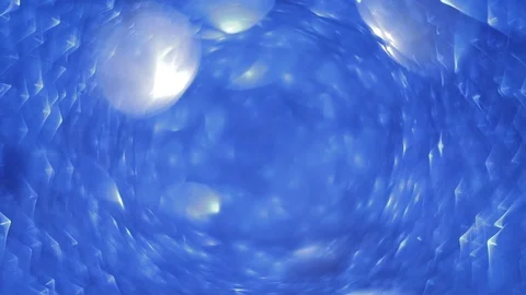 Blinking, glittering and sparkling blue bokeh lights inside the New Year or Vidéo 122413691