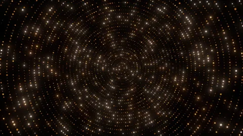 Blinking gold lights stage background stylish animation Stock Footage 345325767