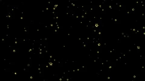 Blinking gold stars on a black loop background Vídeo Stock 341610172