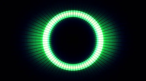 Blinking Green Squares in the Form of a Tunnel 2 Stock Footage 47276396