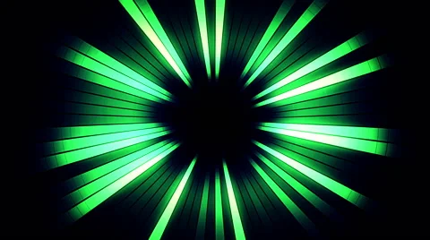Blinking Green Squares in the Form of a Tunnel 3 Stock Footage 47277756